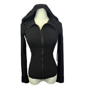 lululemon Hooded Define Jacket all black size 2